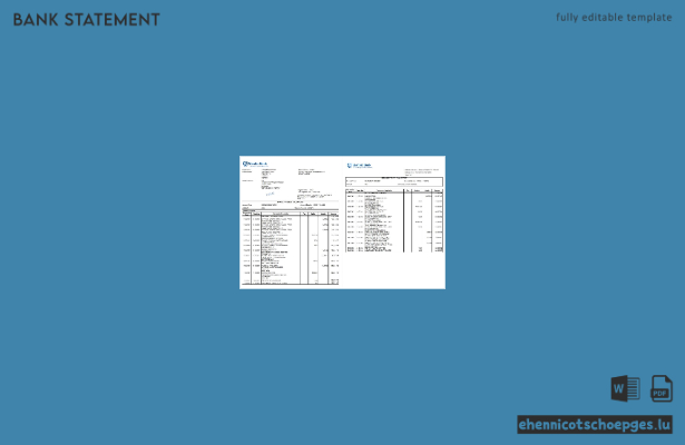 Uganda Stanbic Bank Excel-Beispielvorschau